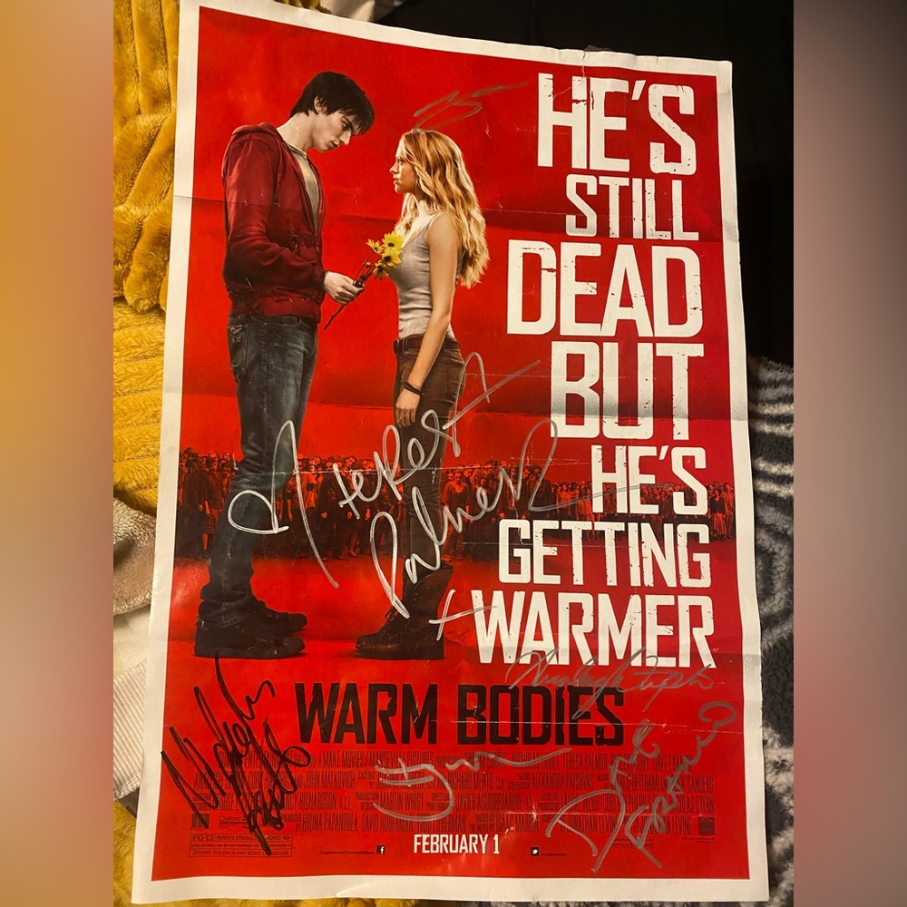 Warm Bodies  Autographed Poster
